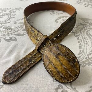 Vintage Python 70s‎ Patchwork Belt
Hippie Boho Style Size 32